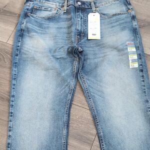 Levi's Men's Washed Blue Straight Jeans